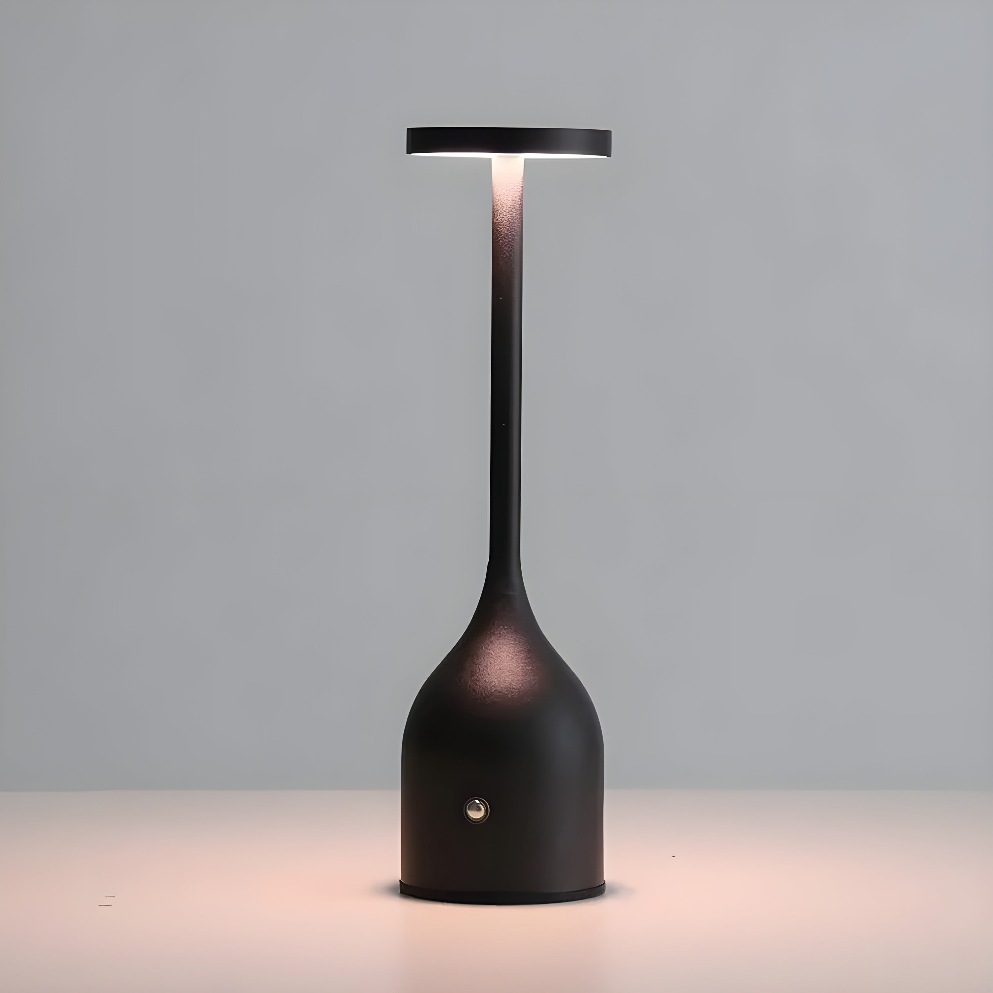 LumoVéa Kabellose Tischlampe LED | Touch-Dimmbar | 2000 mAh Akku | Modern & Tragbar | Schwarz/Weiß/Grün