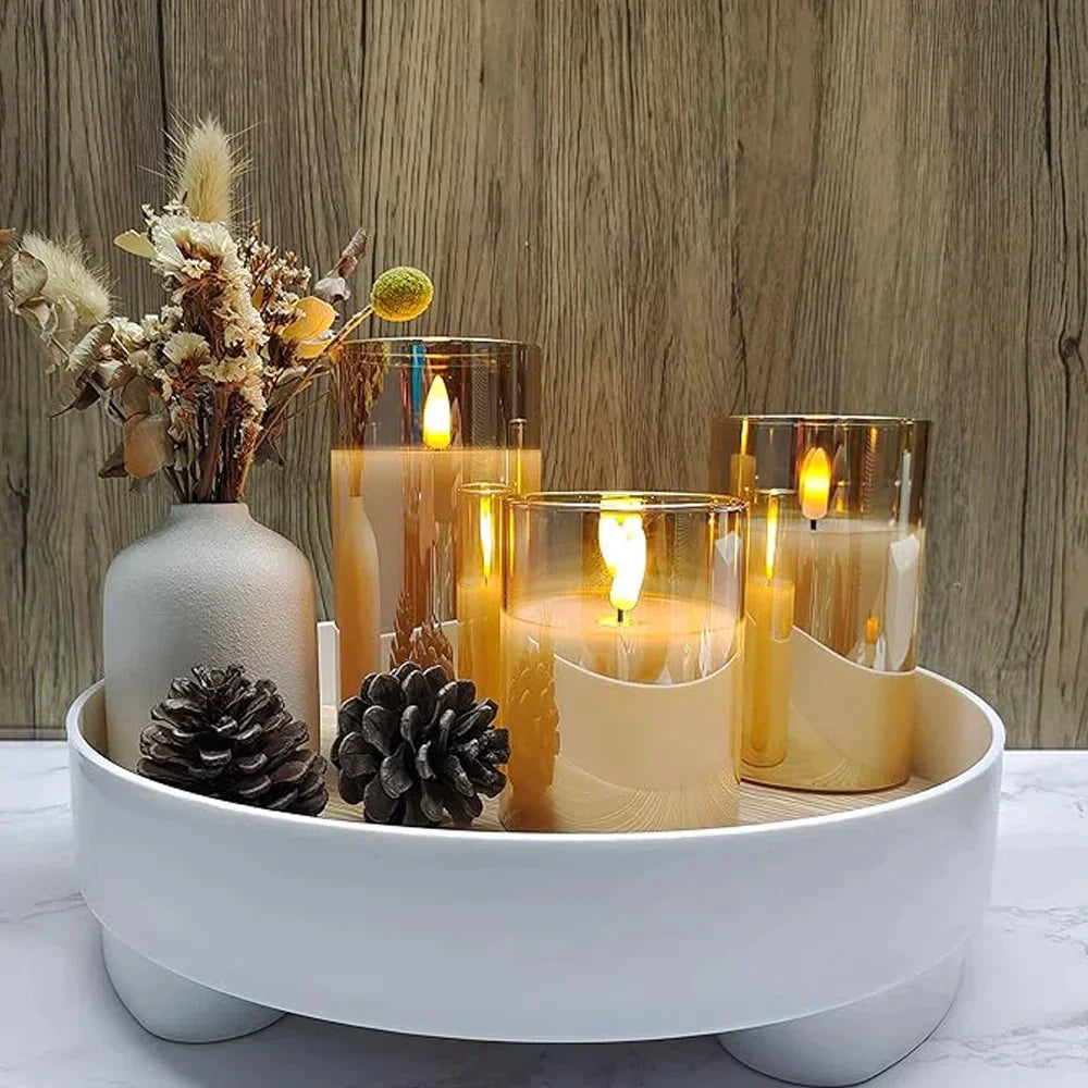 2+1 GRATIS | LuxeFlame - Luxus-Lumina-Kerzen