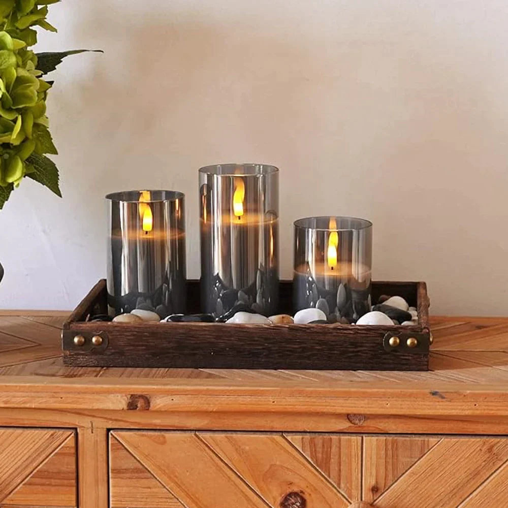 2+1 GRATIS | LuxeFlame - Luxus-Lumina-Kerzen