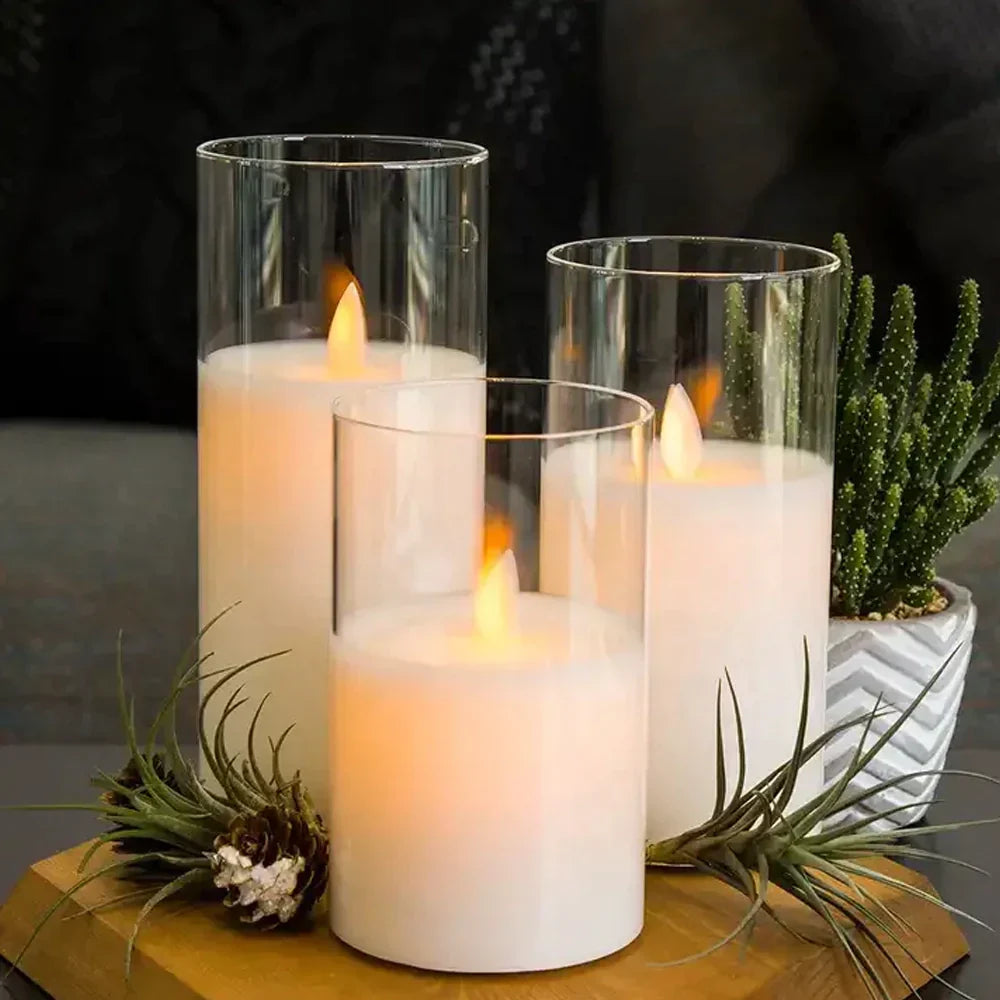 2+1 GRATIS | LuxeFlame - Luxus-Lumina-Kerzen