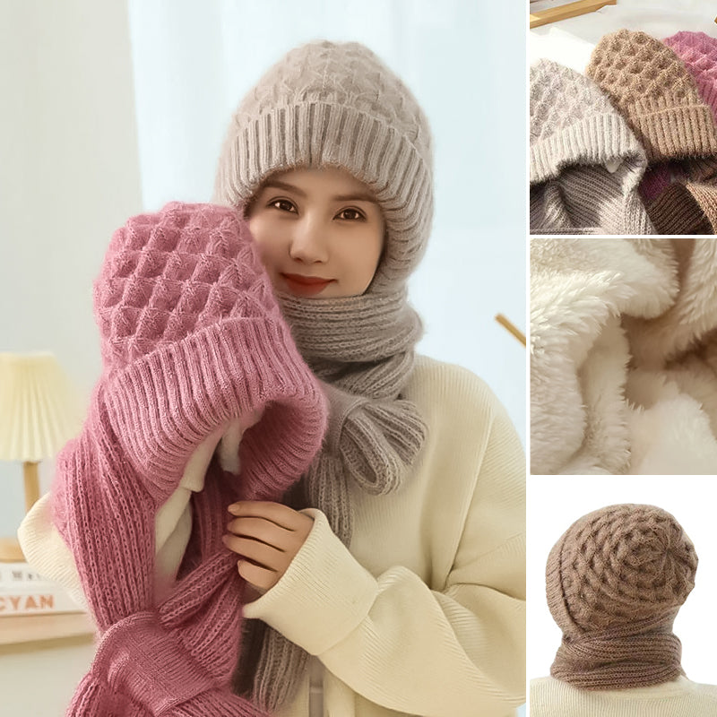 1+1 GRATIS | ScarfBeanie - Damenschal und Beanie-Mütze in einem