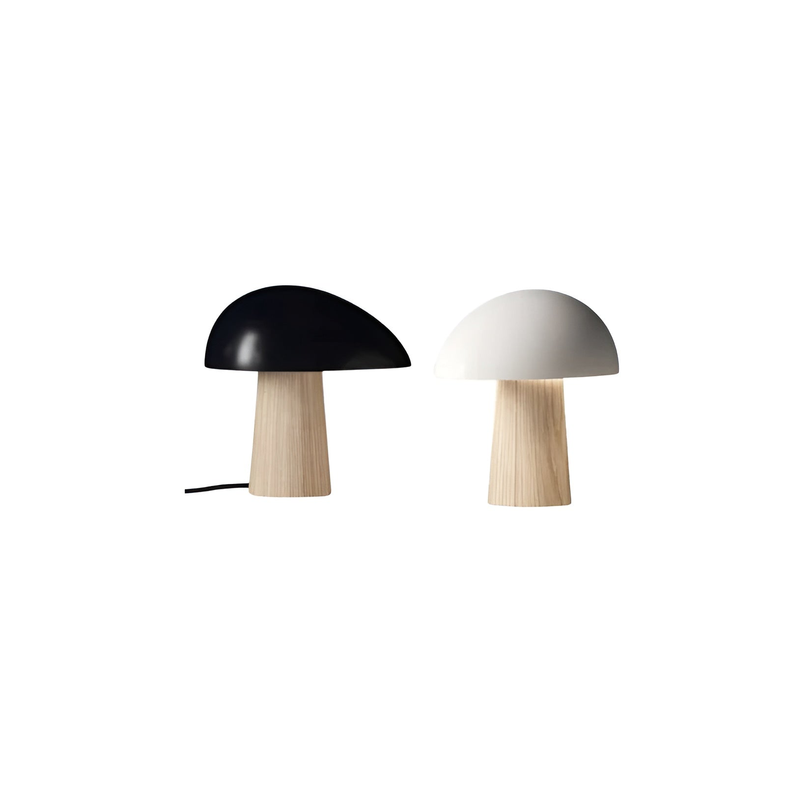 Tischlampe Nordluce | Skandinavisches Design | Warmweißes LED-Licht | Metall & Holz | 28 cm