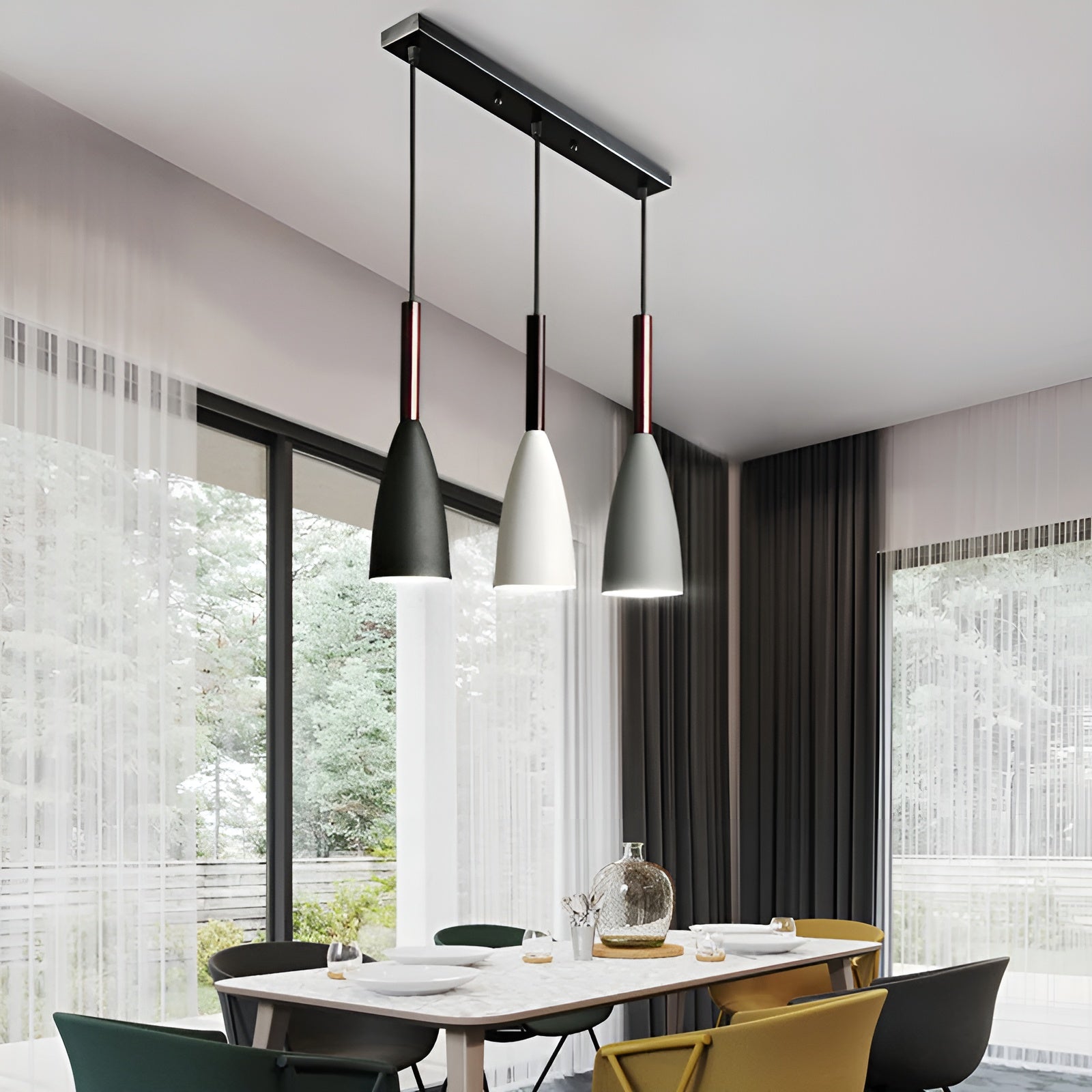 Hängelampe SakuraLume | Japandi Design | Zartes Kirschblütenmotiv | Aluminium & Warmes Licht