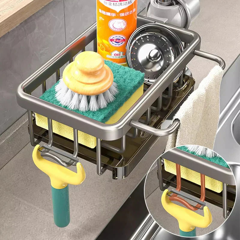 CleanTray - Spülbecken-Organisator aus Aluminium
