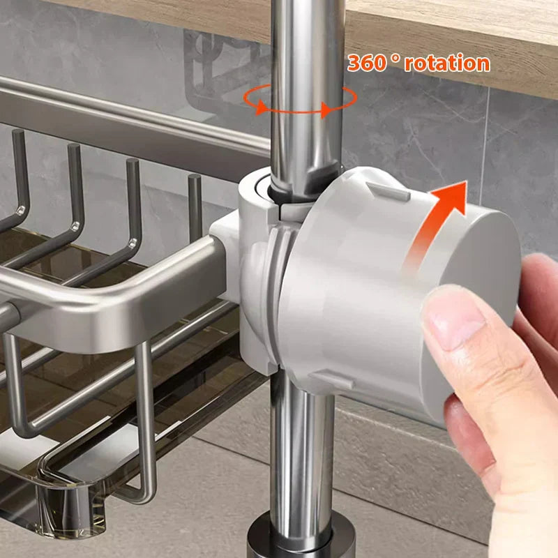 CleanTray - Spülbecken-Organisator aus Aluminium