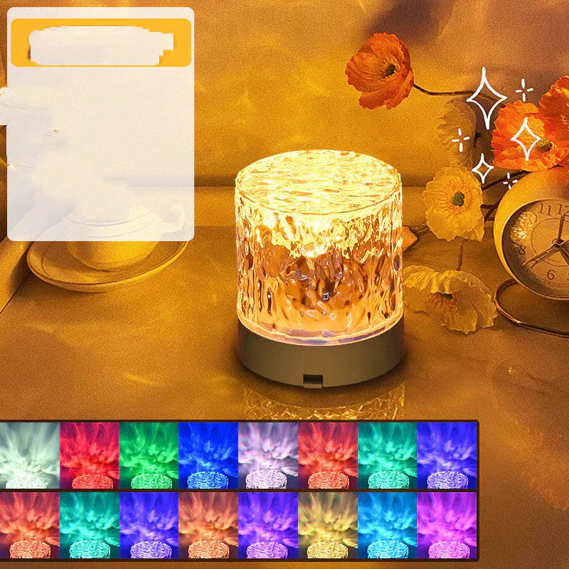 Stimmungsleuchte LumiWave | Wasserglanz-Effekt | 16 RGB-Farben & Fernbedienung | USB-betrieben | Modernes Design