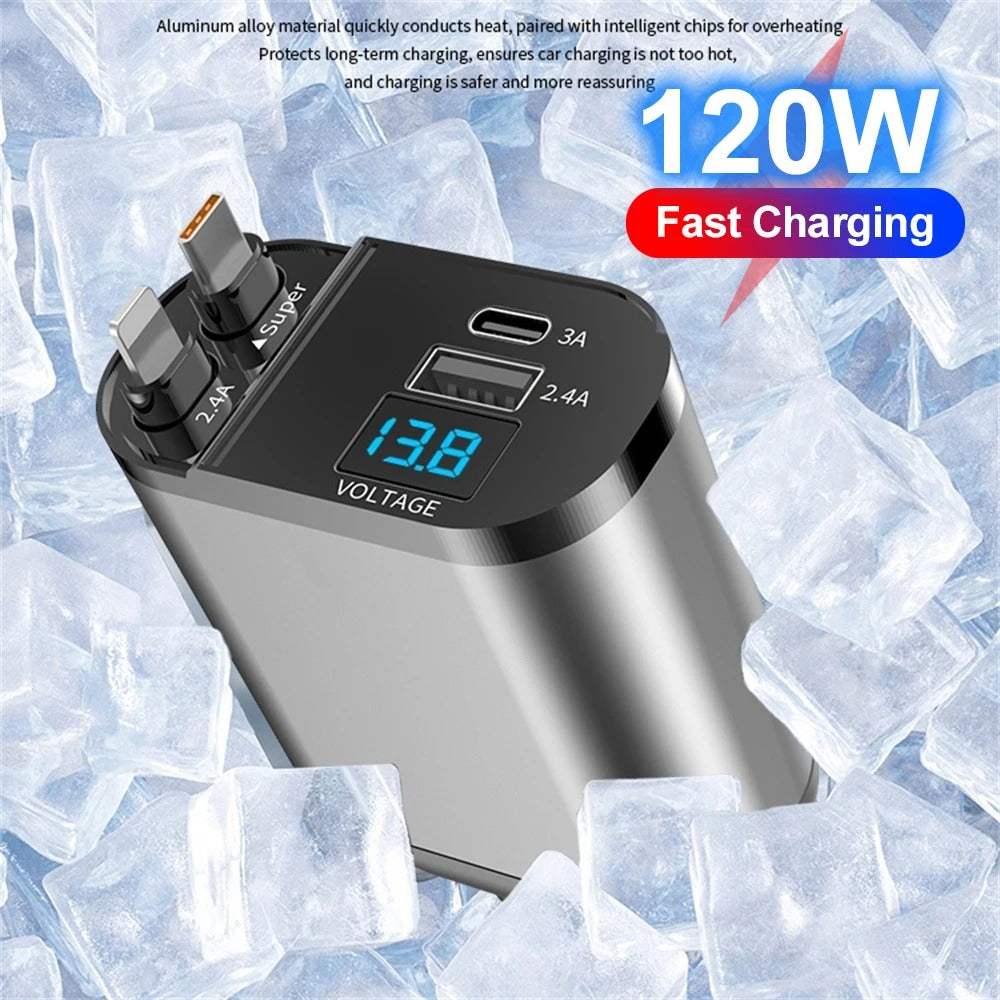 AutoCharge - 4 in 1 Auto-Schnellladegerät