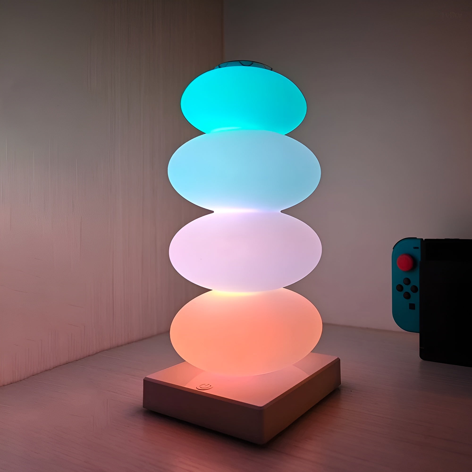 RGB Nachttischlampe | 16 Farben & Touch-Steuerung | Mit Fernbedienung | Tragbar & Wiederaufladbar
