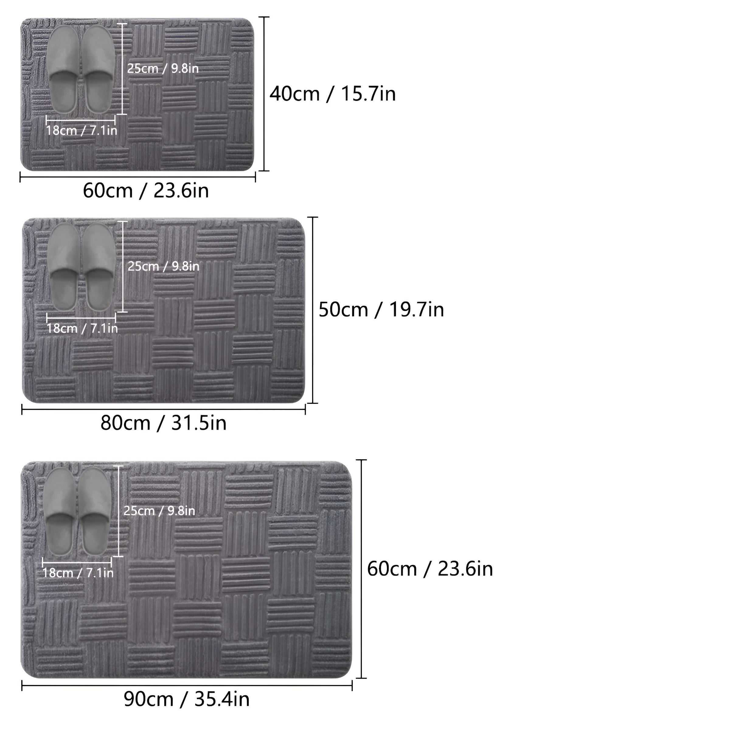 SoftStep Badematte | Rutschfest & Saugstark | Schnell Trocknend | Mikrofaser 41×60 cm