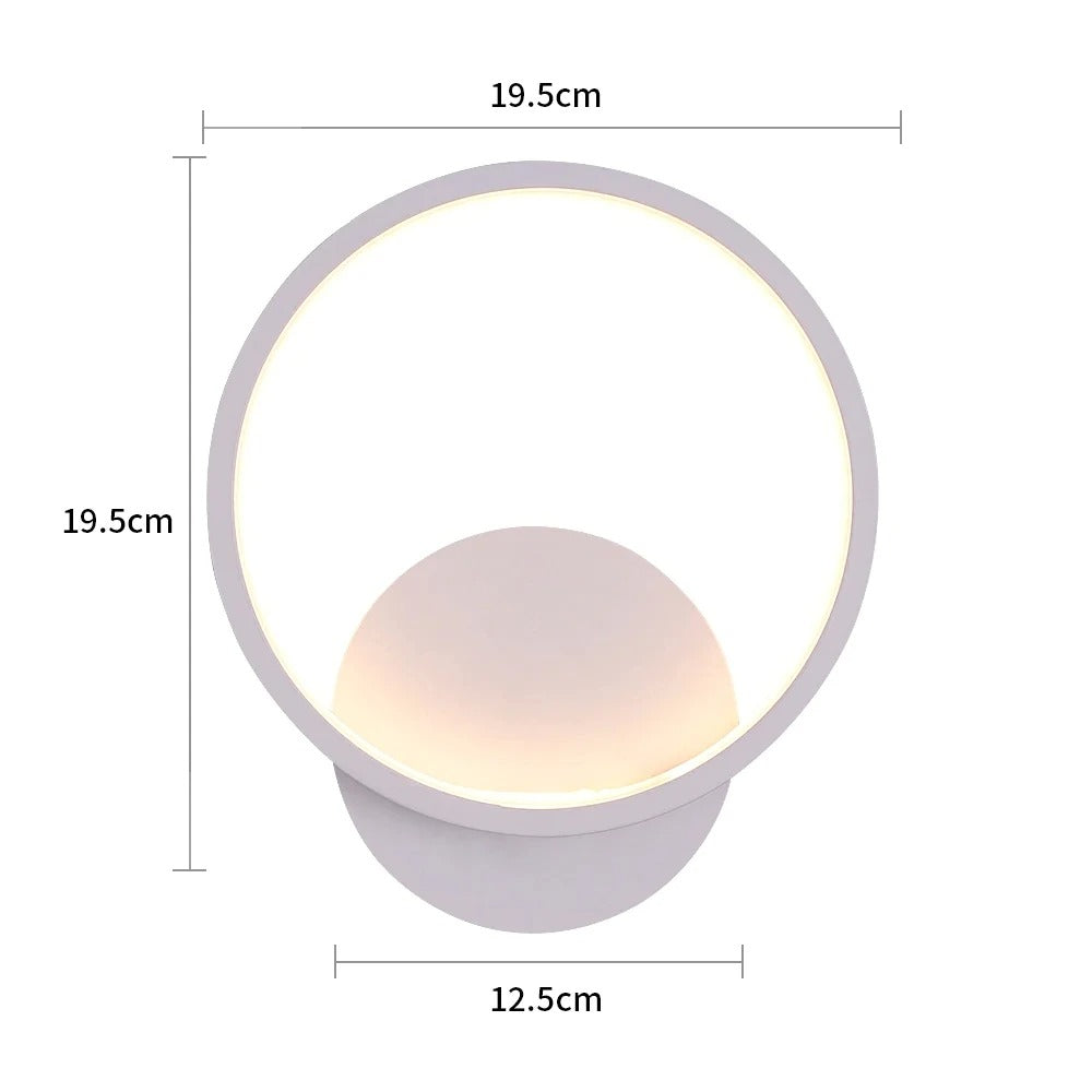 LED Wandleuchte LumoSphere | Rundes Design | Warmweiß 3000 K | Modern & Energiesparend