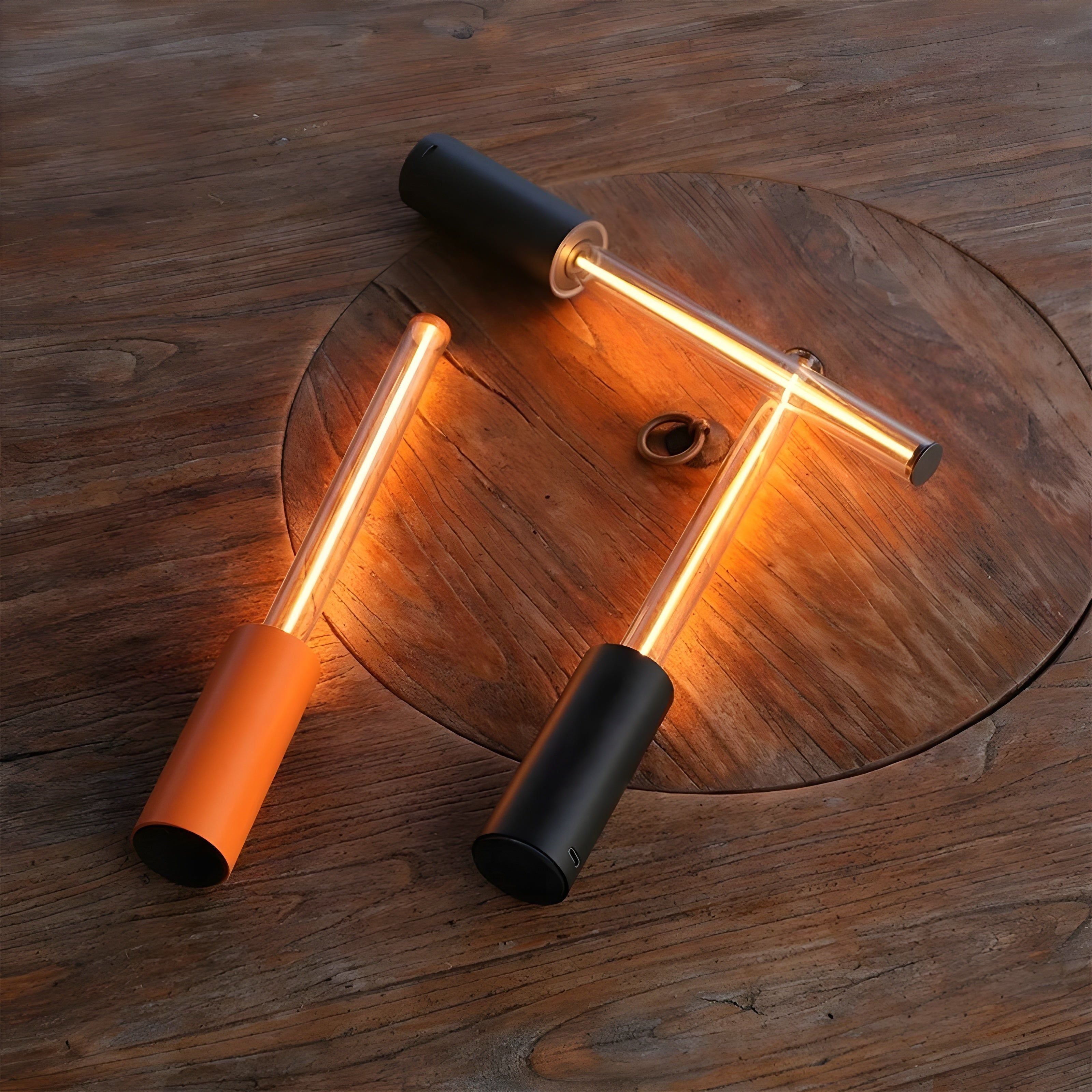 Noctivio LED Nachtlicht Wiederaufladbar | Touch-Dimmbar | Modernes Design | 10h Akkulaufzeit | Glas & ABS