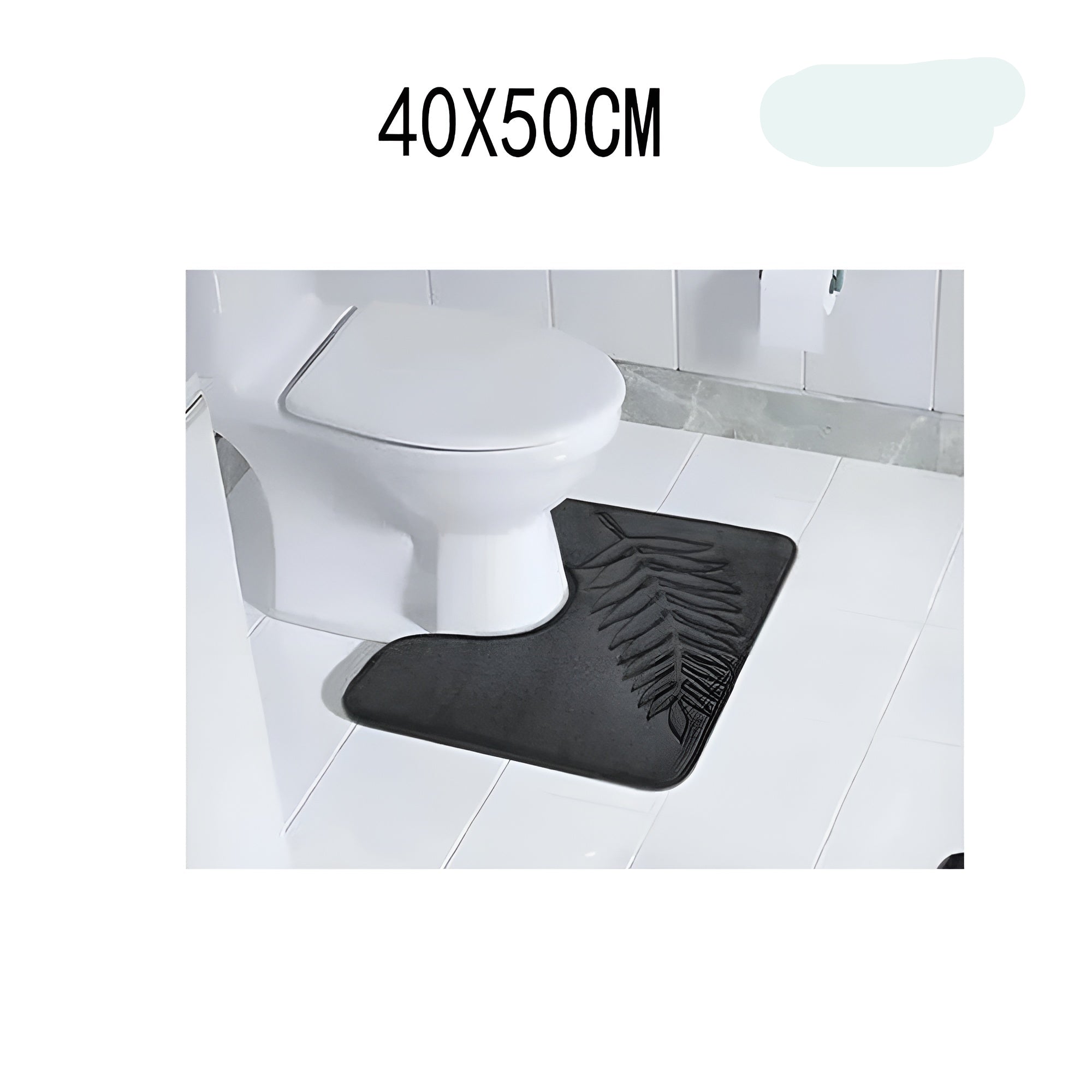 CloudStep Badematte | Ultraweich & Rutschfest | Schnell Trocknend | Grau 40×60 cm
