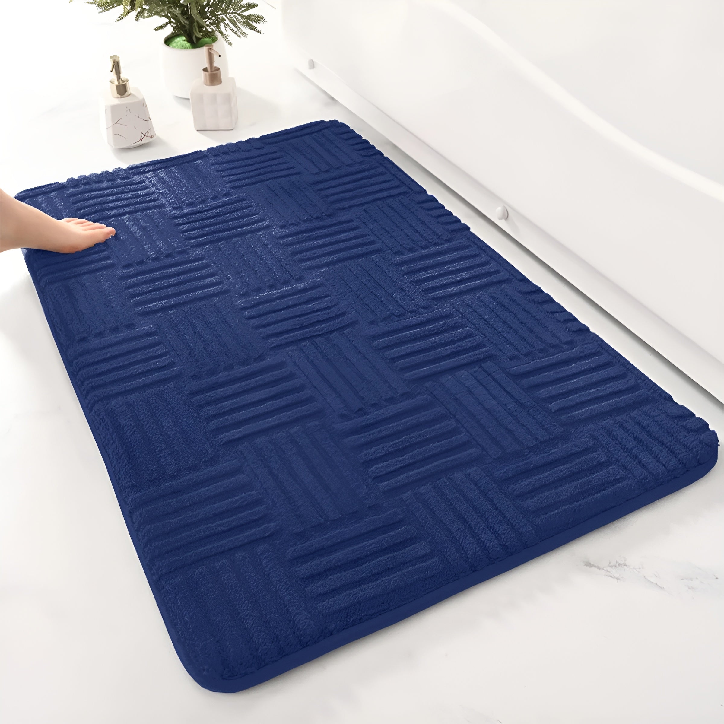 SoftStep Badematte | Rutschfest & Saugstark | Schnell Trocknend | Mikrofaser 41×60 cm