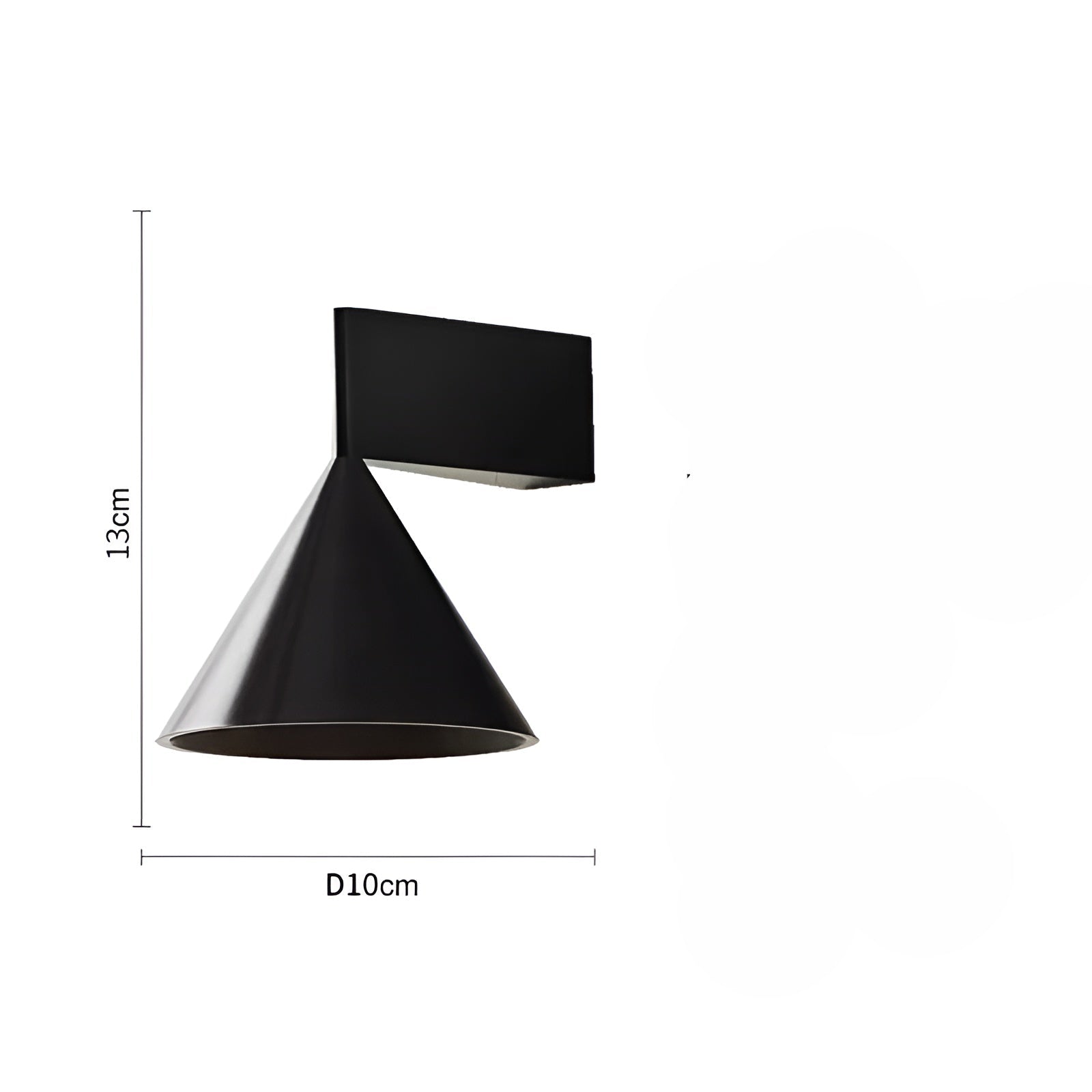 ConeLux Wandleuchte | Modernes Kegel-Design | Sanftes Licht & Platzsparend | Aluminium