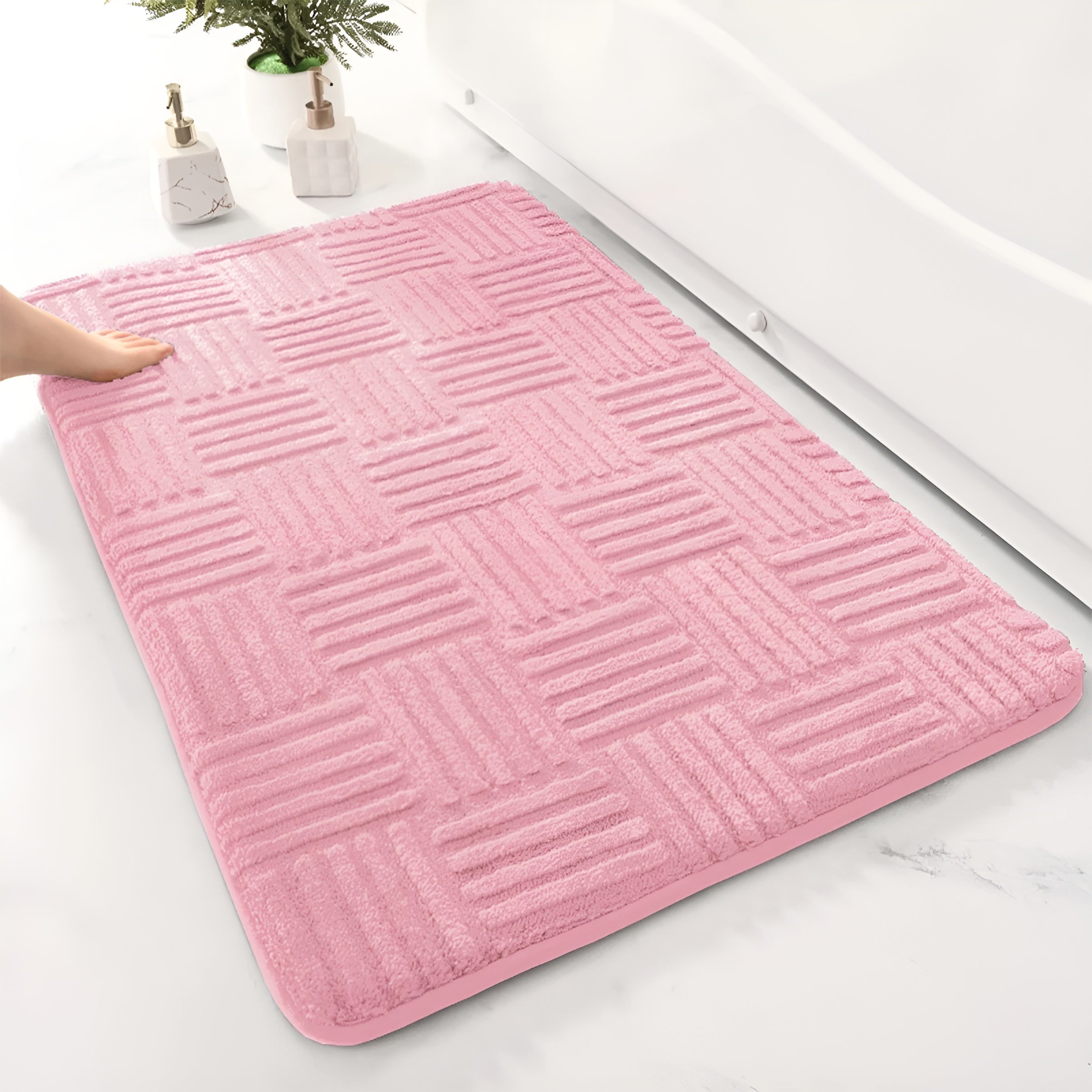 SoftStep Badematte | Rutschfest & Saugstark | Schnell Trocknend | Mikrofaser 41×60 cm