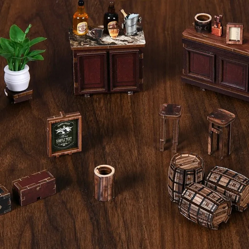 Miniatur Haus Bausatz - Corner Tavern