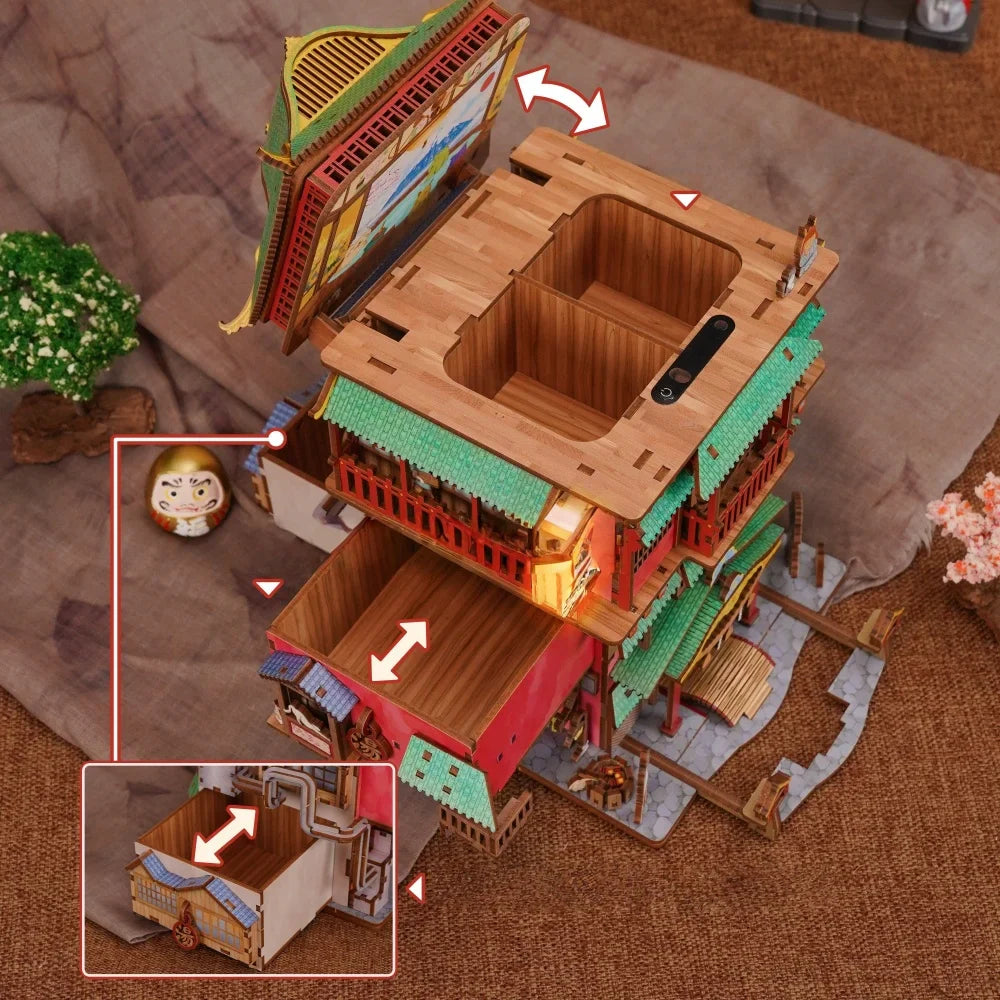 Miniatur Haus Bausatz - Onsen Saga