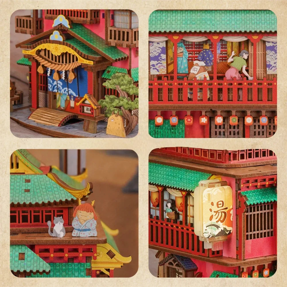 Miniatur Haus Bausatz - Onsen Saga