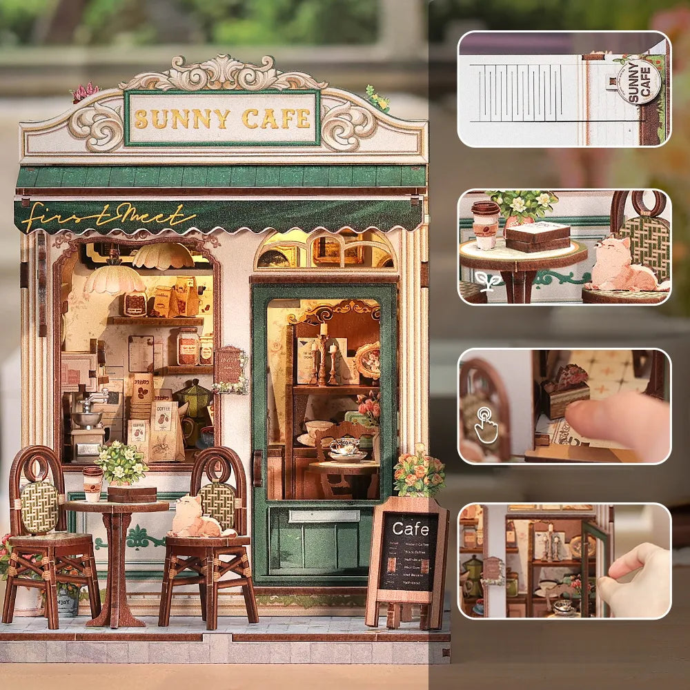 Miniatur Haus Bausatz - Sunny Cafe