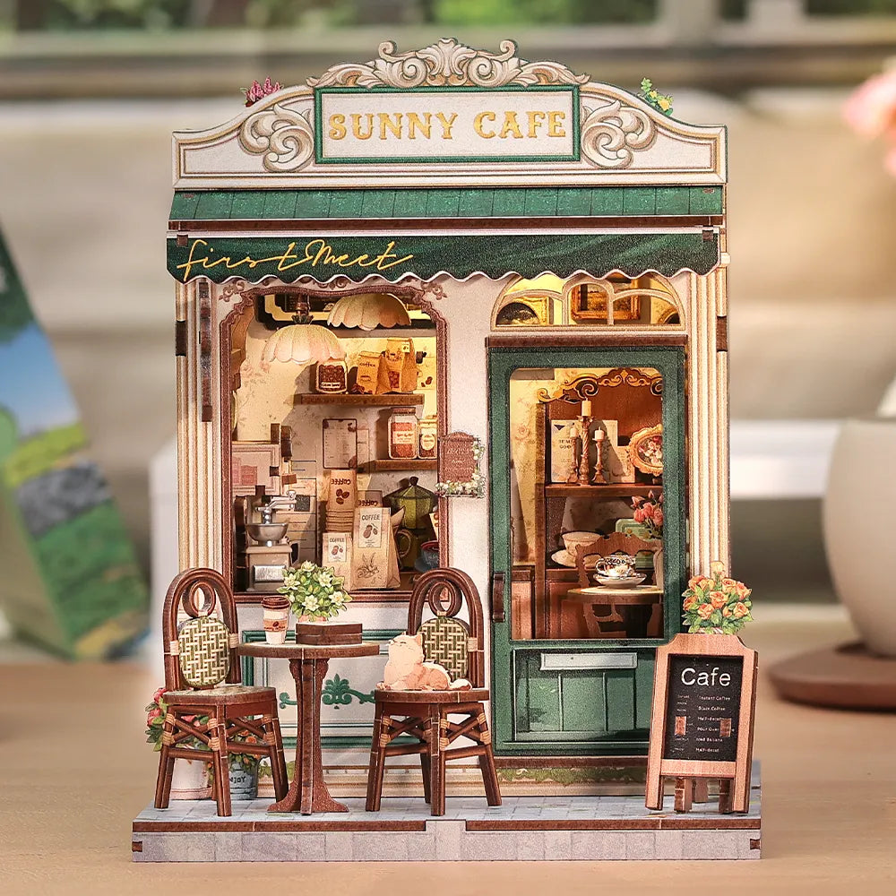 Miniatur Haus Bausatz - Sunny Cafe