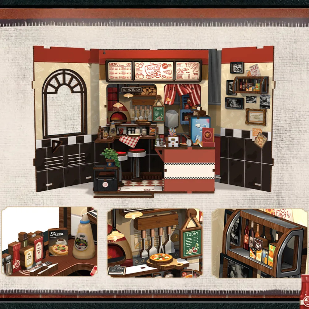 Miniatur Haus Bausatz - Uncle Joe's Pizzeria