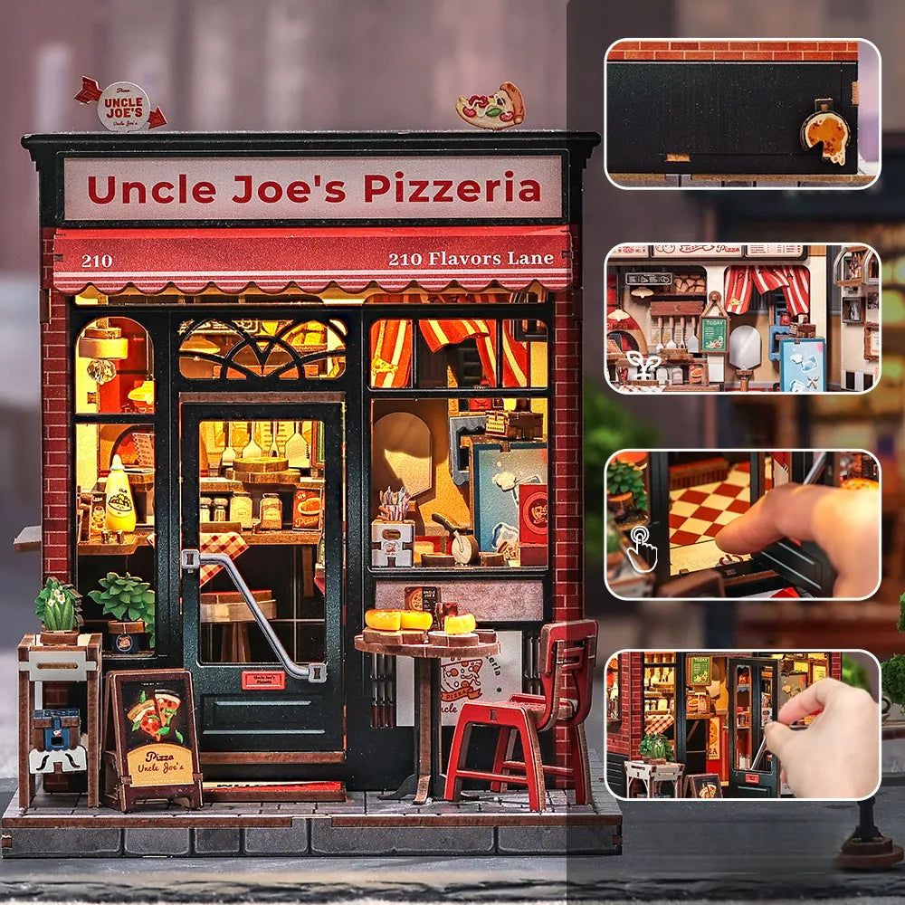 Miniatur Haus Bausatz - Uncle Joe's Pizzeria