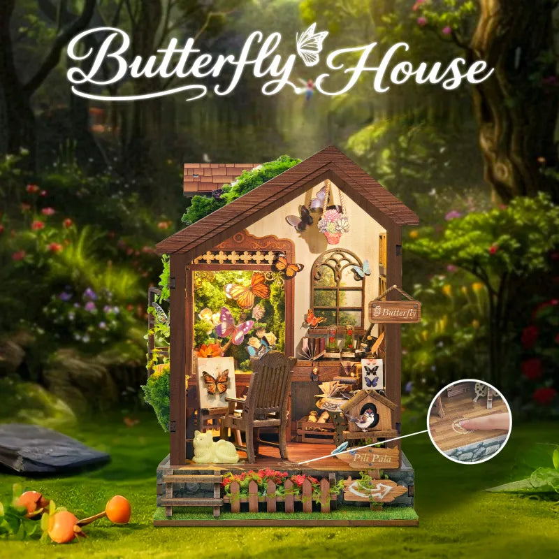 Miniatur Haus - Butterfly House