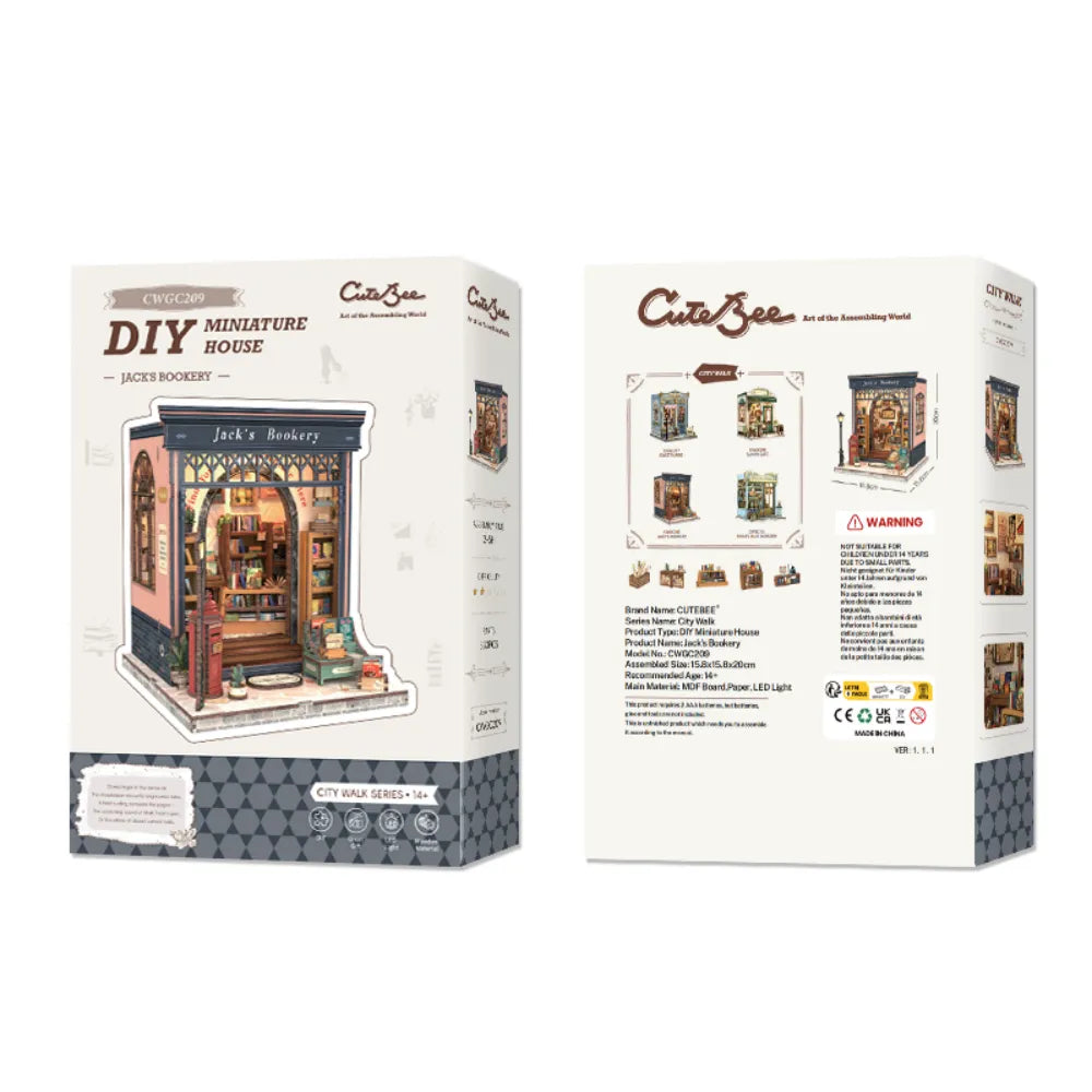 Miniatur Haus Bausatz - Jack's Bookery