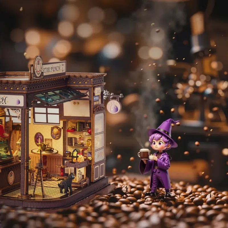 Miniatur Haus Bausatz - Magic Coffee Shop