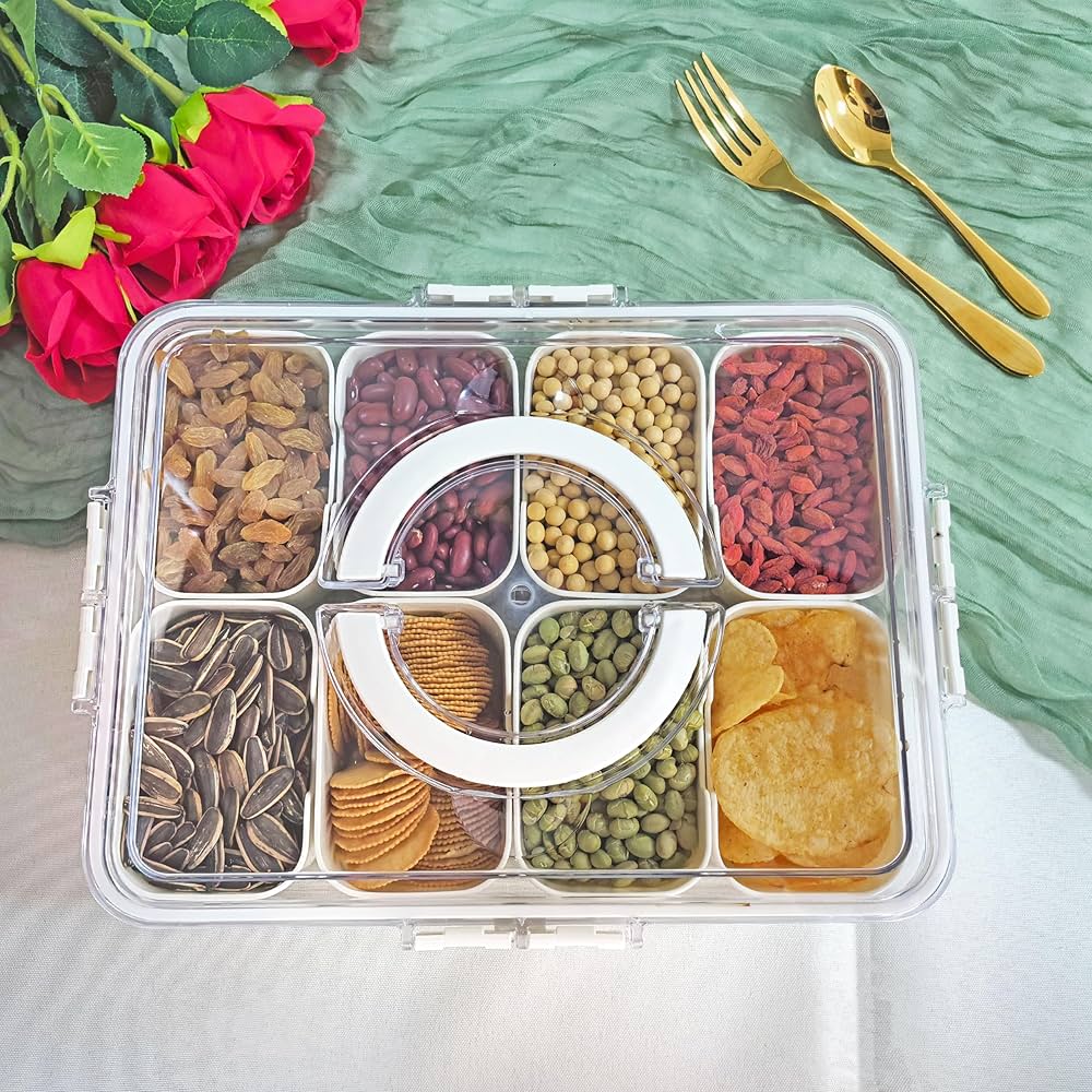 SnackMate – Die stylische Snackbox mit 8 Fächern für jede Gelegenheit!