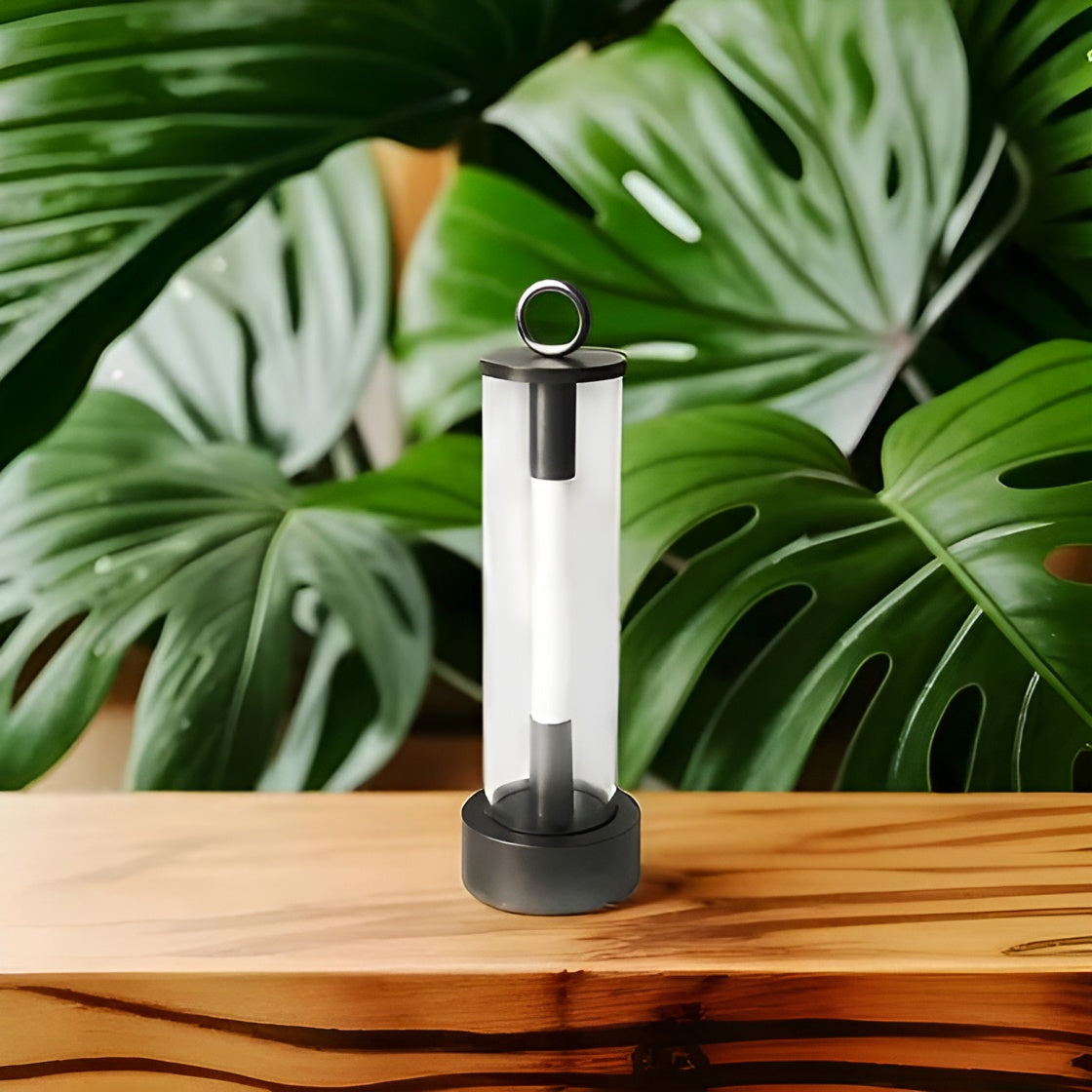 LumoLeaf Kabellose LED-Tischlampe | Touch-Dimmbar | 2000 mAh Akku | Modern & Tragbar | 27 cm