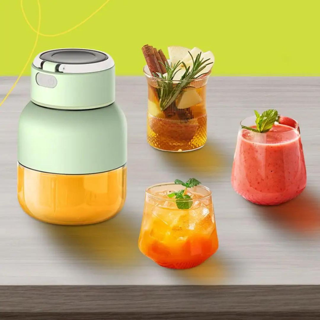 VitaSqueeze Mobiler Mixer & Entsafter 2-in-1 | Wiederaufladbar & Leistungsstark | BPA-frei & 800 ml | Für Smoothies & Säfte