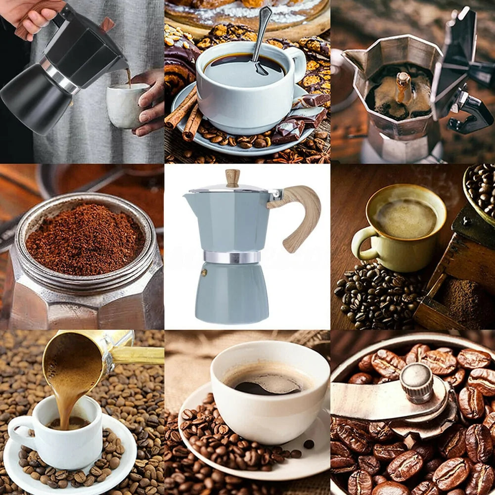 Caffesso Perkomio Espressokocher | Klassischer Percolator | Für Zuhause & Unterwegs | 150 ml / 300 ml