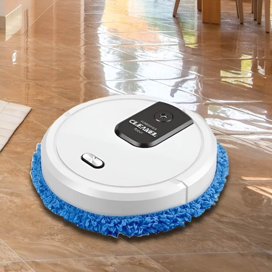Saug- und Wischroboter MobiSweep | 3-in-1 Funktion | Selbstaufladend & Flüsterleise | Kompakt 25×25×6,5 cm