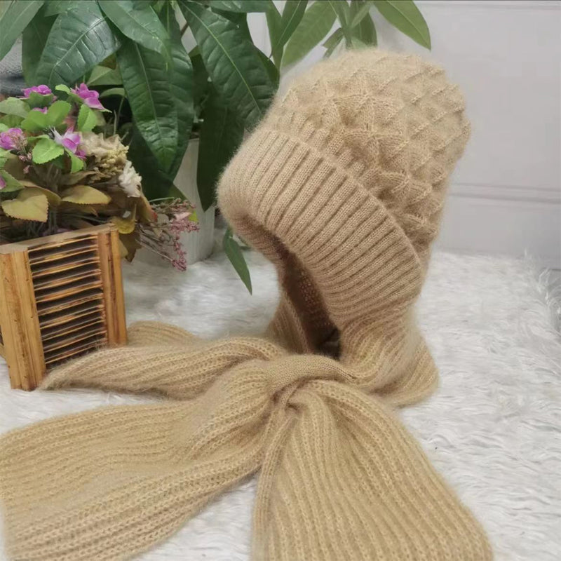 1+1 GRATIS | ScarfBeanie - Damenschal und Beanie-Mütze in einem