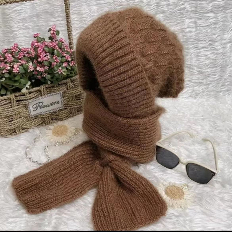 1+1 GRATIS | ScarfBeanie - Damenschal und Beanie-Mütze in einem
