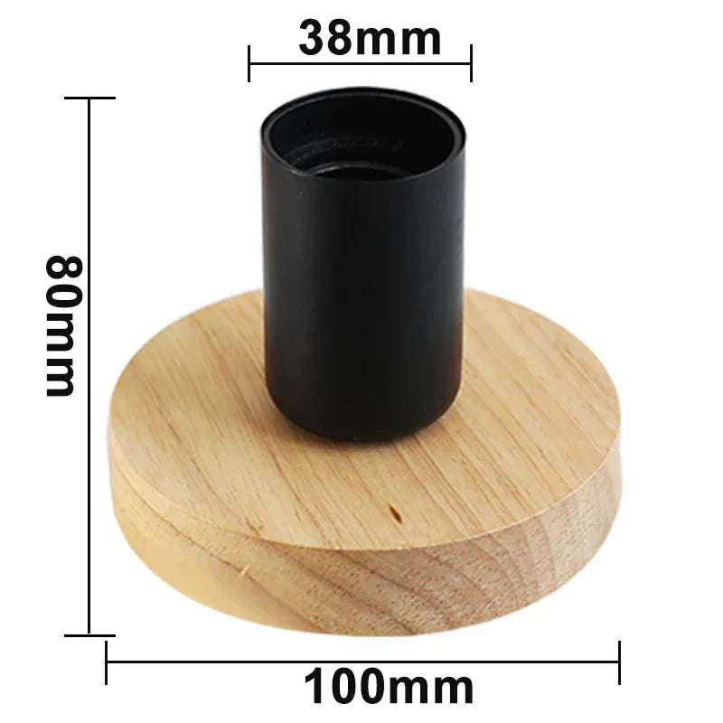 Holvía Tischlampe aus Holz | Kompaktes Design | Ideal für Schreibtisch & Nachttisch | In 4 Farben erhältlich